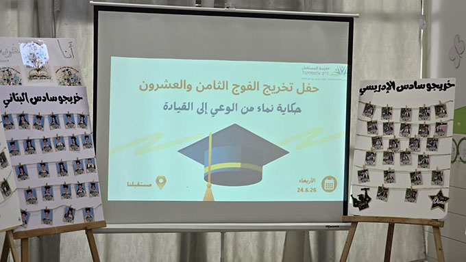 تخريج الفوج الثامن والعشرون في مدرسة المستقبل الابتدائية في جلجولية 